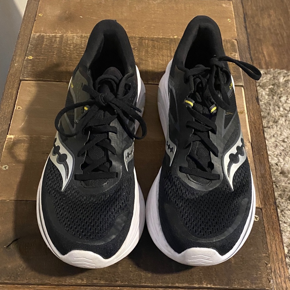 Black and White Running Shoes